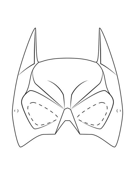 Batman Superhero Mask Template Printable | Batman mask, Superhero mask template, Batman mask ...