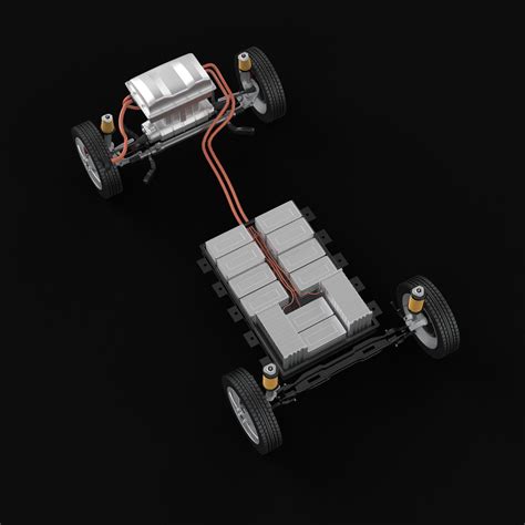 electric car chassis 3d model