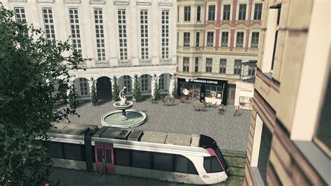 New square with tram stop :) : r/CitiesSkylines