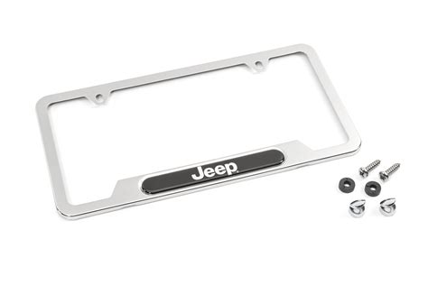 Mopar License Plate Frame with Jeep Logo | Quadratec