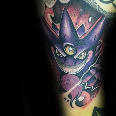 60 Gengar Tattoo Designs For Men - Pokemon Ink Ideas