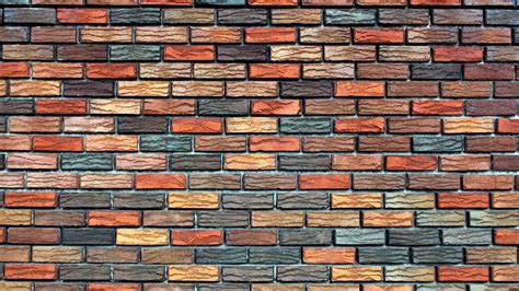 Free photo: Colored Brick Wall - Wall, Block, Textured - Free Download - Jooinn