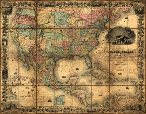 Map Of Usa Vintage – Topographic Map of Usa with States