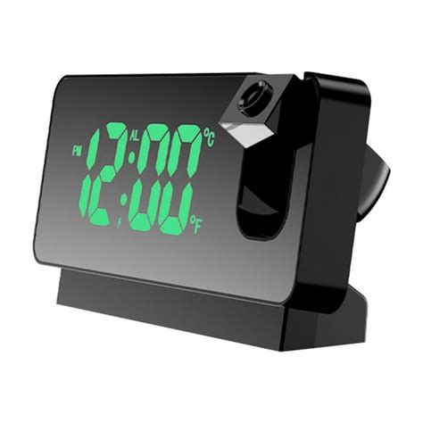 JeashCHAT Projector Alarm Clock for Bedroom Ceiling, Projection Digital Alarm Clock Radio , Dual ...