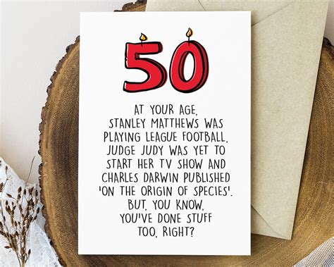 Funny 50th Birthday Card Printable Printable Birthday Cards | Images and Photos finder