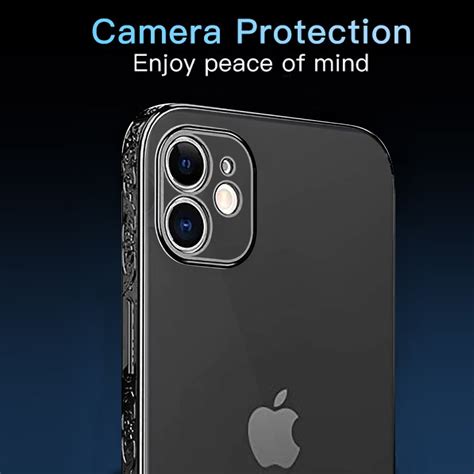 Casotec Camera Protection Bumper Cover for Apple iPhone 11 - Black