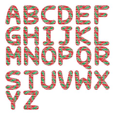 Christmas Font Svg Candy Cane Font Svg Alphabet Letters Svg | Etsy