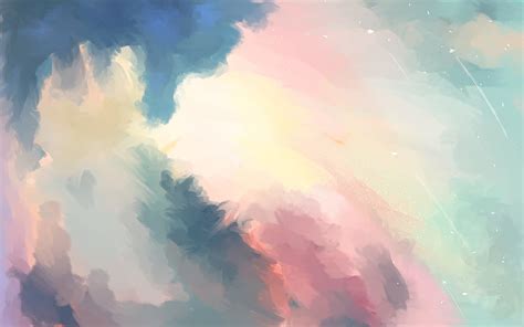 1366x768px | free download | HD wallpaper: pink and blue abstract painting, digital art, artwork ...