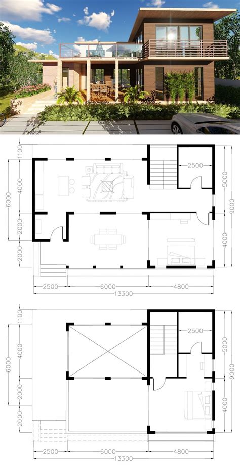 Two Storey Rest House Design | Two story house design, Rest house, Cottage style house plans