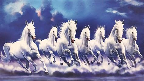 7 Horses Running Wallpaper