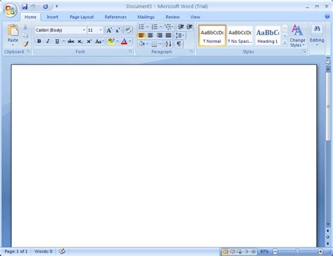 Creating a Blank Document : Document Create « Editing « Microsoft Office Word 2007 Tutorial