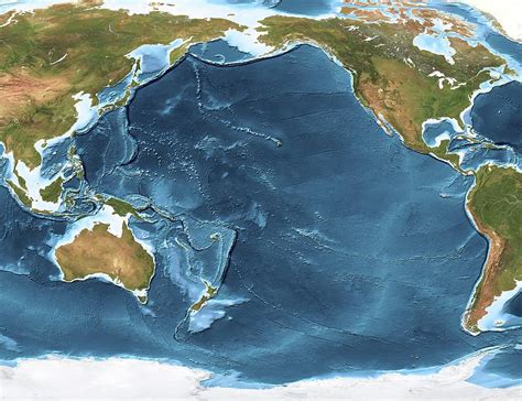 Pacific Ocean Topography Map | Images and Photos finder