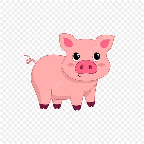 Piglet Pigs Vector Design Images, Pig Clipart Cartoon Pink Cute Piglet Material Vector ...