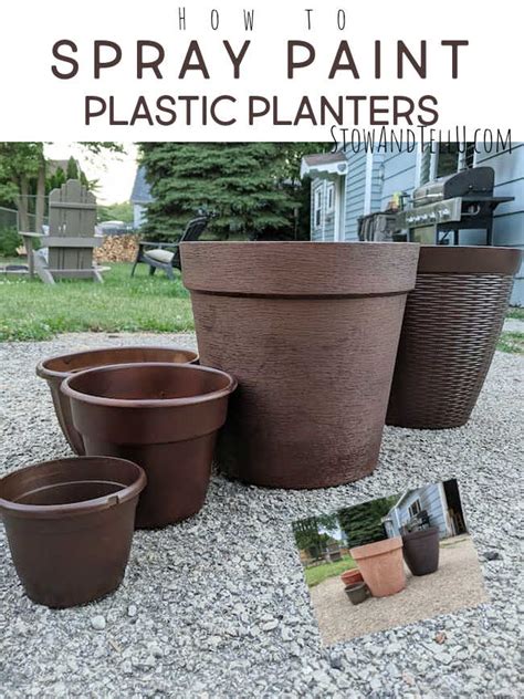 How to Spray Paint Plastic Planters in 7 Easy Steps