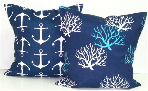 Blue OUTDOOR Pillow Covers Aqua Pillow COVERS Nautical Decor - Etsy