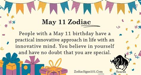 May 11 Zodiac is Taurus, Birthdays and Horoscope - ZodiacSigns101