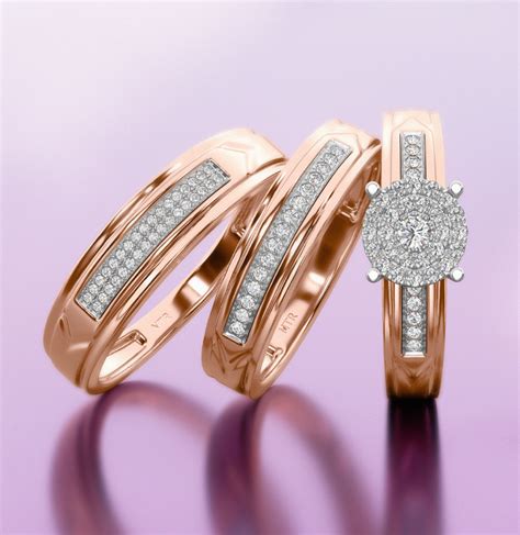 Matching Trio Ring Sets - Real Gold and Diamonds - Page 2