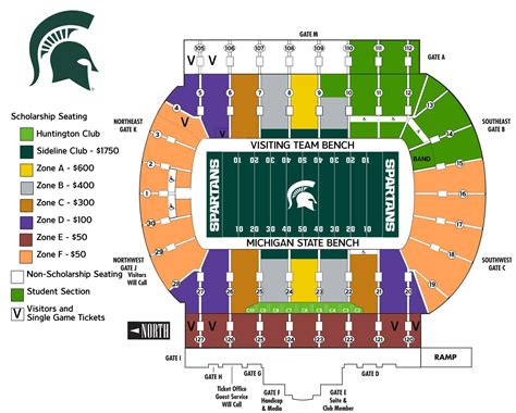 Spartan Stadium Michigan Seating Chart - Seating plans of Sport arenas around the World