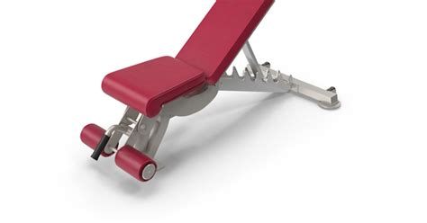 Red Adjustable Bench Press by PixelSquid360 on Envato Elements