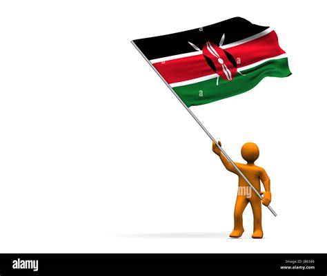 Kenya flag hi-res stock photography and images - Alamy