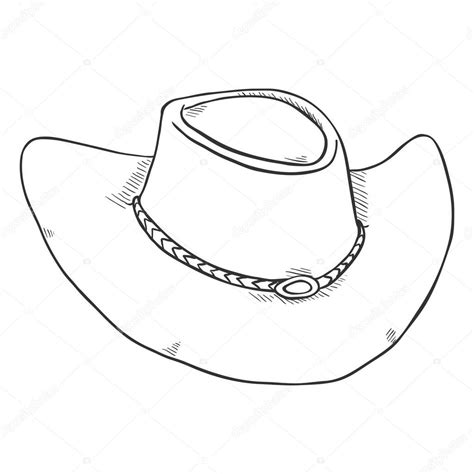 Hat sketch | Cowboy Hat sketch — Stock Vector © nikiteev #141234576