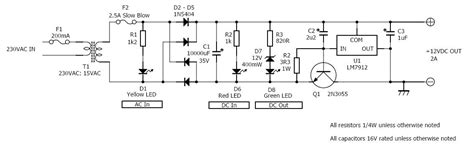 [View 43+] Power Supply Schematic Diagram 12v And 5v