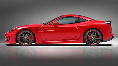 2015 Red Novitec Rosso Ferrari California side view wallpaper - Car wallpapers - #50480