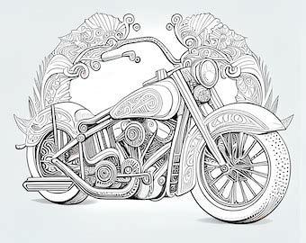 Coloring Pages Of Harley Davidson Motorcycles