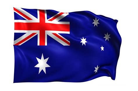 Australia Waving flag Realistic Transparent Background 15309615 PNG