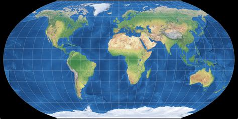 Robinson: Compare Map Projections