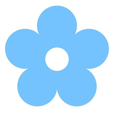 Blue Flower Clipart - Cliparts.co