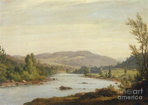 Landscape with River Painting by Sanford Robinson Gifford