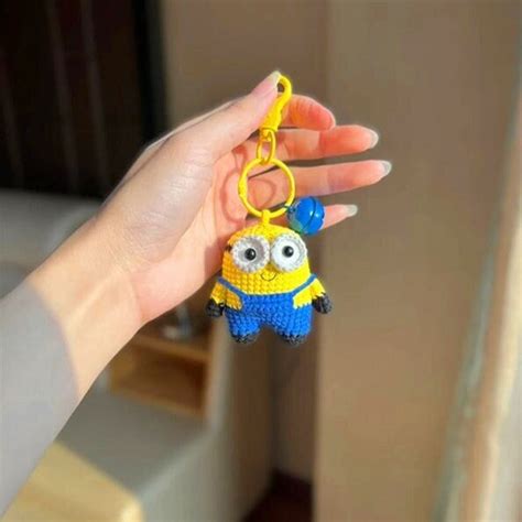 PATTERN: Minions Crochet Pattern Small Size Minions Amigurumi Keychain Tutorial in PDF English ...