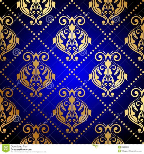 Navy Blue And Gold Wallpaper Bq