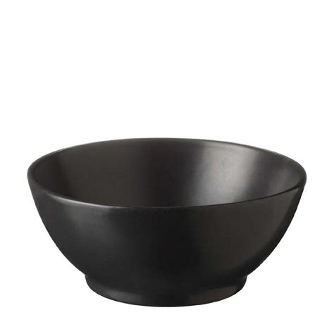 Classic Round Soup Bowl Satin Charcoal Black | Jenggala Keramik Bali | Ceramic