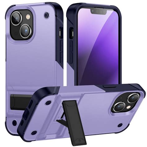 TUFF Hybrid Armor Case with Kickstand for iPhone 14 Plus - Purple - HD ...