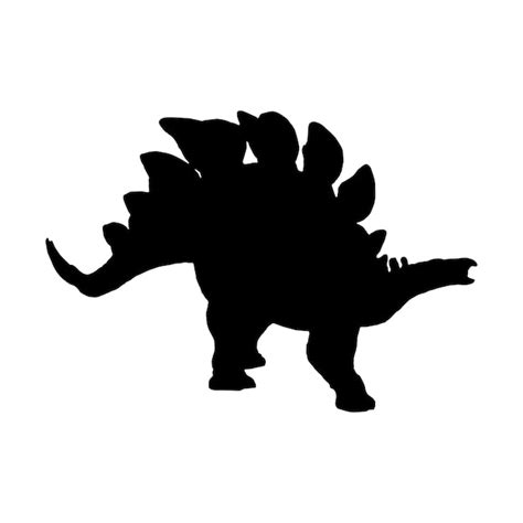 Premium Vector | Vector silhouette of a stegosaurus dinosaurus