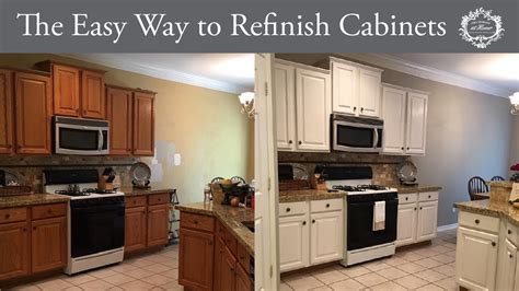 The Easy Way To Refinish Kitchen Cabinets You