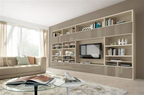 Modern Living Room Wall Units With Storage Inspiration | Living room wall units, Modern living ...