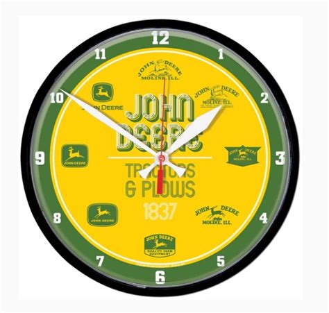 John Deere Green Vintage Logo Clock — Enns Brothers Ltd