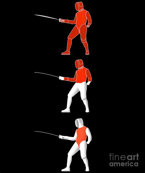 Foil Sabre Epee Fencing Tournament Rules Digital Art by Justus Ratzke - Pixels