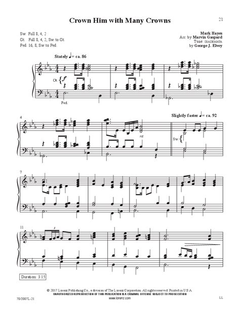 Organ Hymns for Lent and Easter arr. Mark Hayes| J.W. Pepper Sheet Music