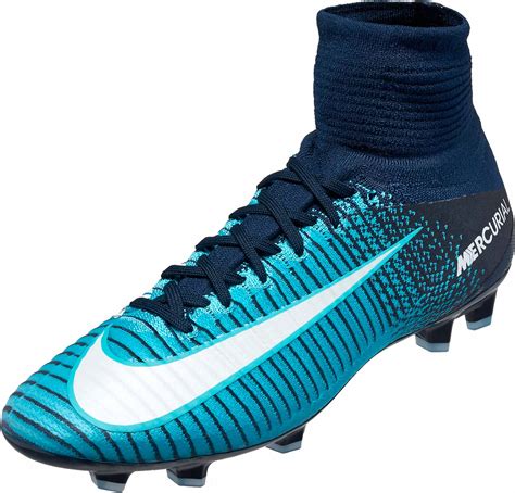 Nike Kids Mercurial Superfly V FG – Blue Soccer Cleats