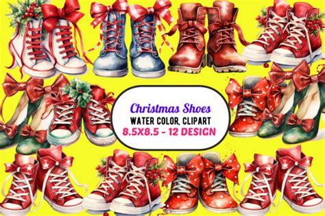 Christmas Shoes Clipart Graphic by Digital Art Studio · Creative Fabrica