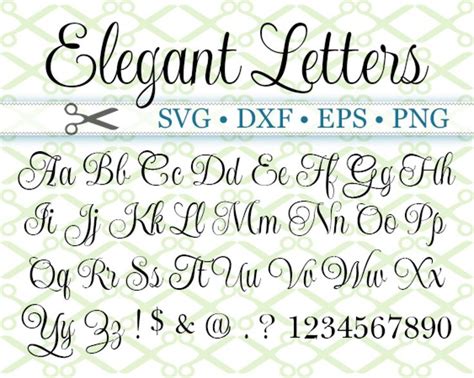 ELEGANT SCRIPT SVG FONT | Lettering alphabet, Hand lettering alphabet, Lettering fonts