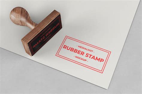 Rubber Stamp Mockup — Medialoot