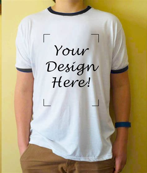 Custom design t-shirt Make your own style tshirt White