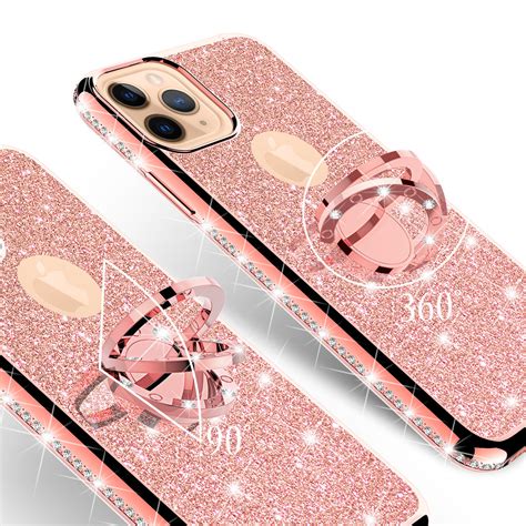 Apple iPhone 11 Case, Glitter Cute Phone Case Girls with Kickstand,Bli – Coverlab