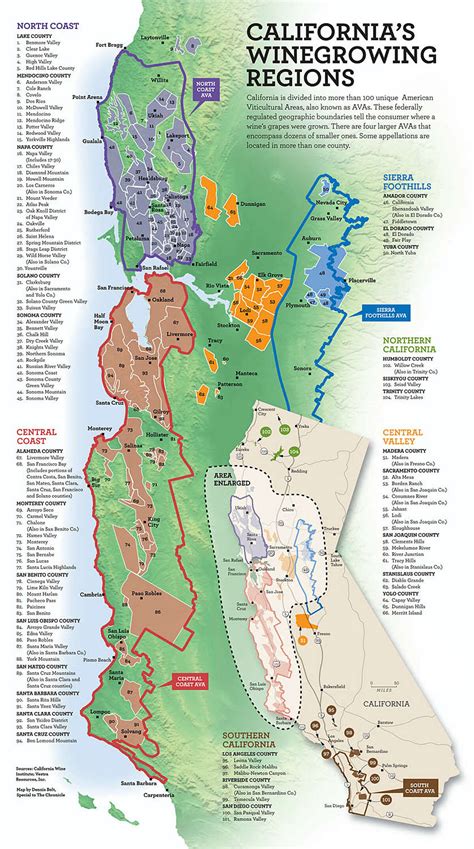 CALIFORNIA'S WINE GROWING REGIONS