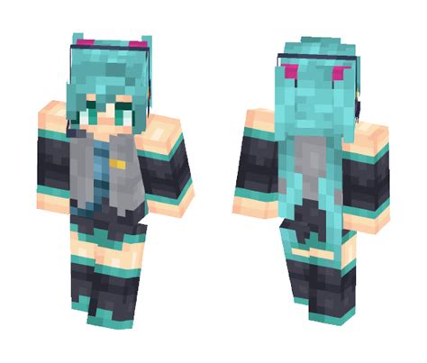 Hatsune Miku Minecraft Skin Download - IMAGESEE